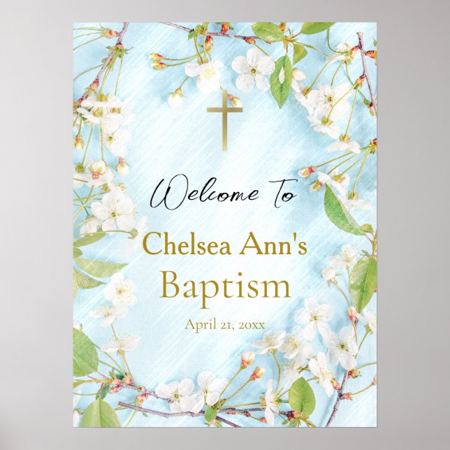 Poster Iluminação Batismo Cristão Ortodoxo (Frente)