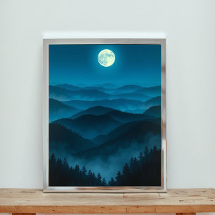 Poster Iluminação Luminada Por Lua Cheia