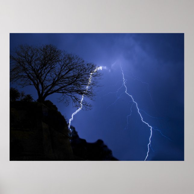 Poster iluminação - noite tempestuosa (Frente)