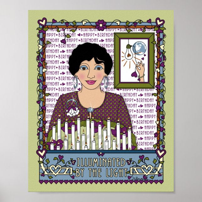 Póster Iluminado Pela Luz_A_Poster 8x10 (Frente)