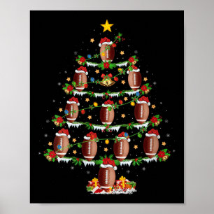 Poster Iluminar Árvore de Natal Futebol Feminino Srts Jog