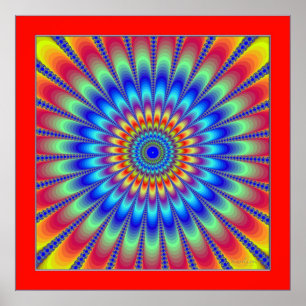 Poster Ilusão de Cores Pulsantes