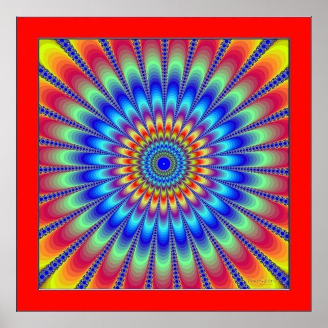Poster Ilusão de Cores Pulsantes (Frente)