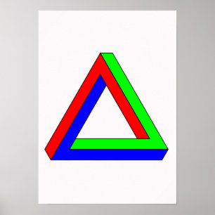 Poster Ilusão de triângulo óptico