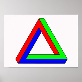Poster Ilusão de triângulo óptico