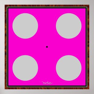 Poster Ilusão óptica verde de giro