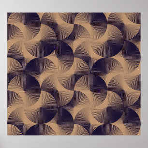 Poster Ilusões Dos Círculos Ópticos: Geométricos Sem Vist