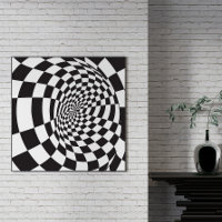 Ilusões ópticas modernas, preto e branco