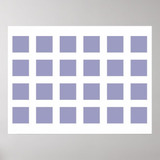Póster Ilusões Ópticas Pontos de Fuga Azul Claro Branco