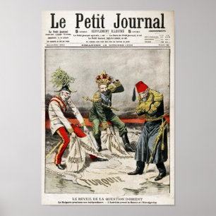 Póster Ilustração 1908 Pre- da Primeira Guerra Mundial 