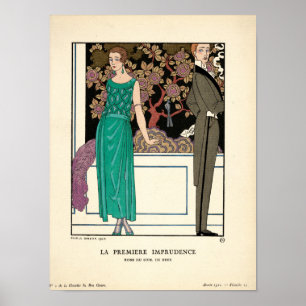 Póster Ilustração 1920 de Nouveau da arte por George