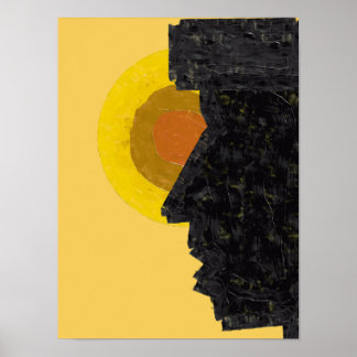 Poster Ilustração Abstrata da Alma Morabeza de Cabo Verde