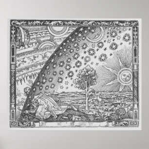 Poster Ilustração Alquímica Vintage