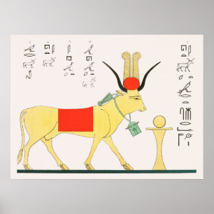 Poster Ilustração Apis do Panteão Egípcio (1823-182)