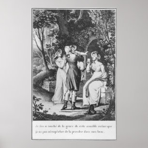 Póster Ilustração "as amarguras de Werther" perto