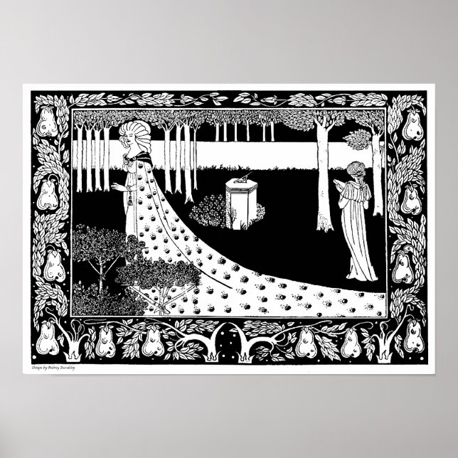 Póster Ilustração Aubrey Beardsley (Frente)