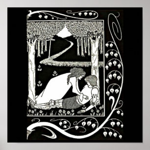 Póster Ilustração-Aubrey Beardsley 23 do Poster-Vintage