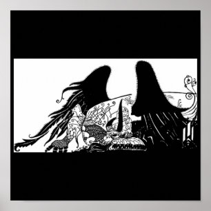 Póster Ilustração-Aubrey Beardsley 24 do Poster-Vintage