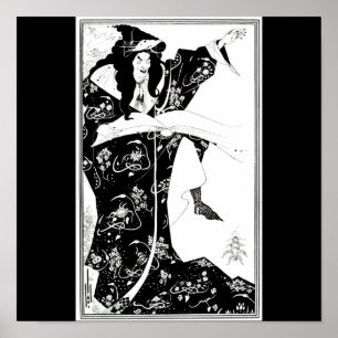 Póster Ilustração-Aubrey Beardsley 7 do Poster-Vintage