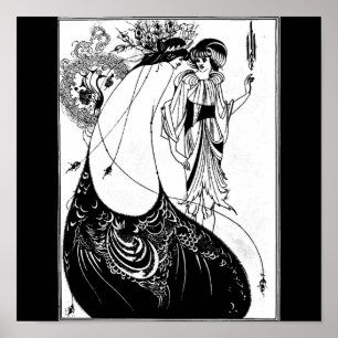 Poster Ilustração-Aubrey Beardsley 8 do Poster-Vintage