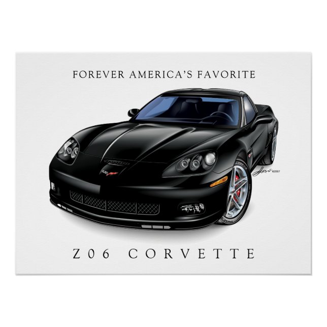 PÓSTER ILUSTRAÇÃO AUTOMÓVEL ZEE-O SEIS (Frente)