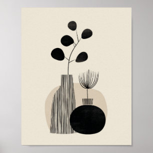 Poster Ilustração Botânica Abstrata