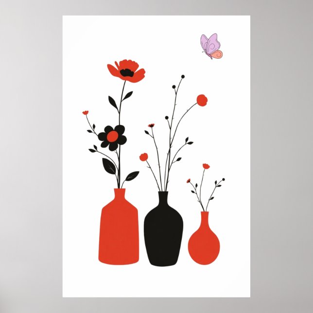 Poster Ilustração Botânica Minimalista (Frente)