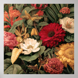 Poster Ilustração Botânica Vintage