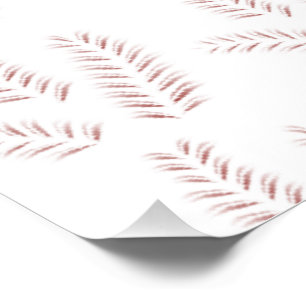 Póster Ilustração Botânica Vintage - Arte Floral Elegante