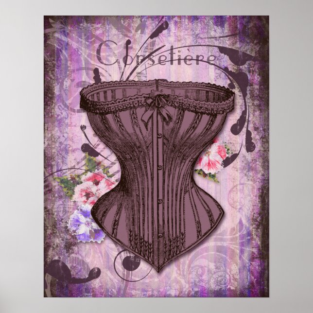 Póster Ilustração Corsetiere I Corset (Frente)