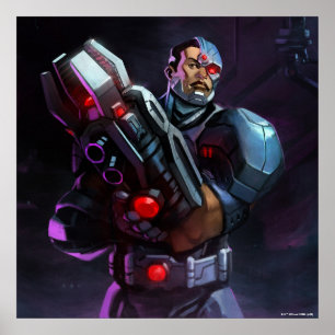 Poster Ilustração Cyborg Infinita Crise