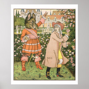 Poster Ilustração da beleza e do animal, 1901 (colo