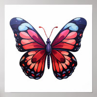 Ilustração da borboleta de desenho animado