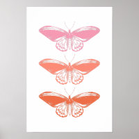 Ilustração da borboleta rosa-pintada de safra