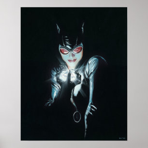 Poster Ilustração da Capa do Batman Catwoman Faces of Evi