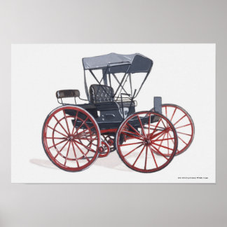 Póster Ilustração da carruagem sem cavalos