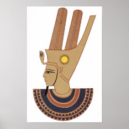 Poster Ilustração da Deusa Egípcia Antica Hathor S