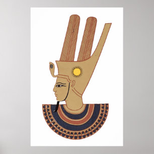 Poster Ilustração da deusa egípcia Antiga Hathor