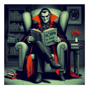 Póster Ilustração da drácula