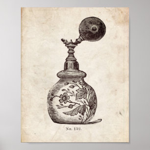 Poster Ilustração da garrafa de perfume vitoriana