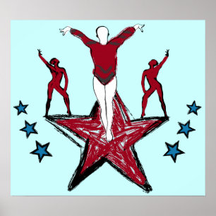 Póster Ilustração da ginástica urbana