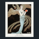 Poster Ilustração da Moda Art Deco Barbier<br><div class="desc">Sortilèges: Vestido noturno,  ilustração de moda de Beer (1922) em alta resolução por George Barbier. Original do Rijksmuseum. Digitalmente melhorado. George Barbier,  né Georges Augustin Barbier,  foi um dos ilustradores franceses excelentes do início do 20</div>