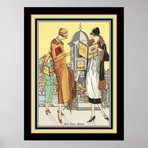 Poster Ilustração da Moda de Deco de 1922