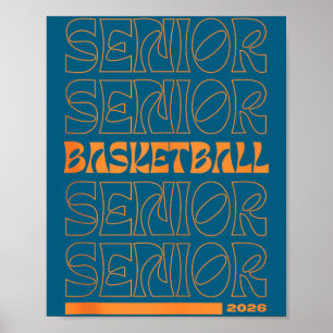 Poster Ilustração da Noite de Veteranos de Basquete da Tu