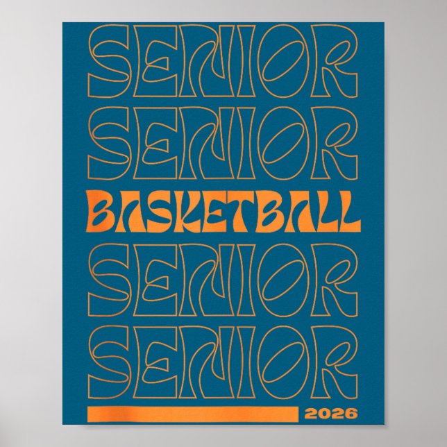 Poster Ilustração da Noite de Veteranos de Basquete da Tu (Frente)