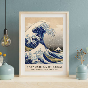 Poster Ilustração da Onda Japonesa Obra de Arte da Gran