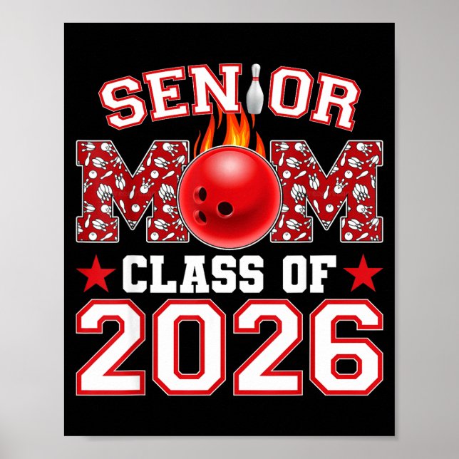 Poster Ilustração da Turma da Mãe de Boliche Sênior 2026 (Frente)