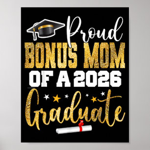 Poster Ilustração da Turma de 2026 da Mãe Bônus Orgulhosa