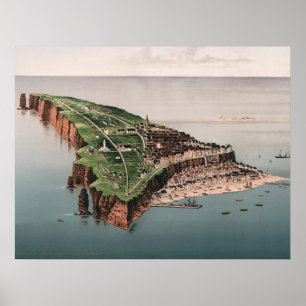 Poster Ilustração da Vintage Helgoland