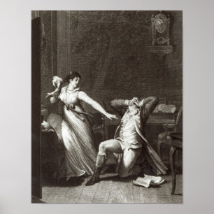 Poster Ilustração 'das amarguras de Werther
